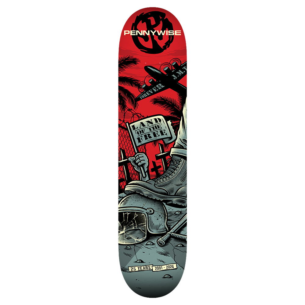 Land Of The Free 25yr Anniversary Skateboard Deck