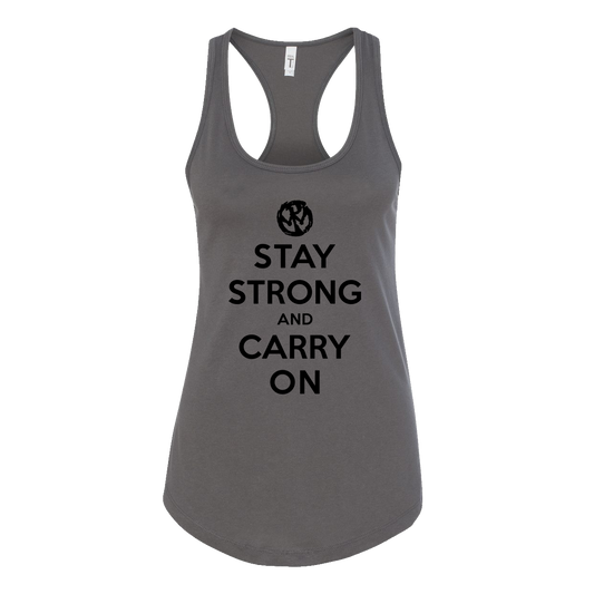 Women's Stay Strong Tank (Grey)